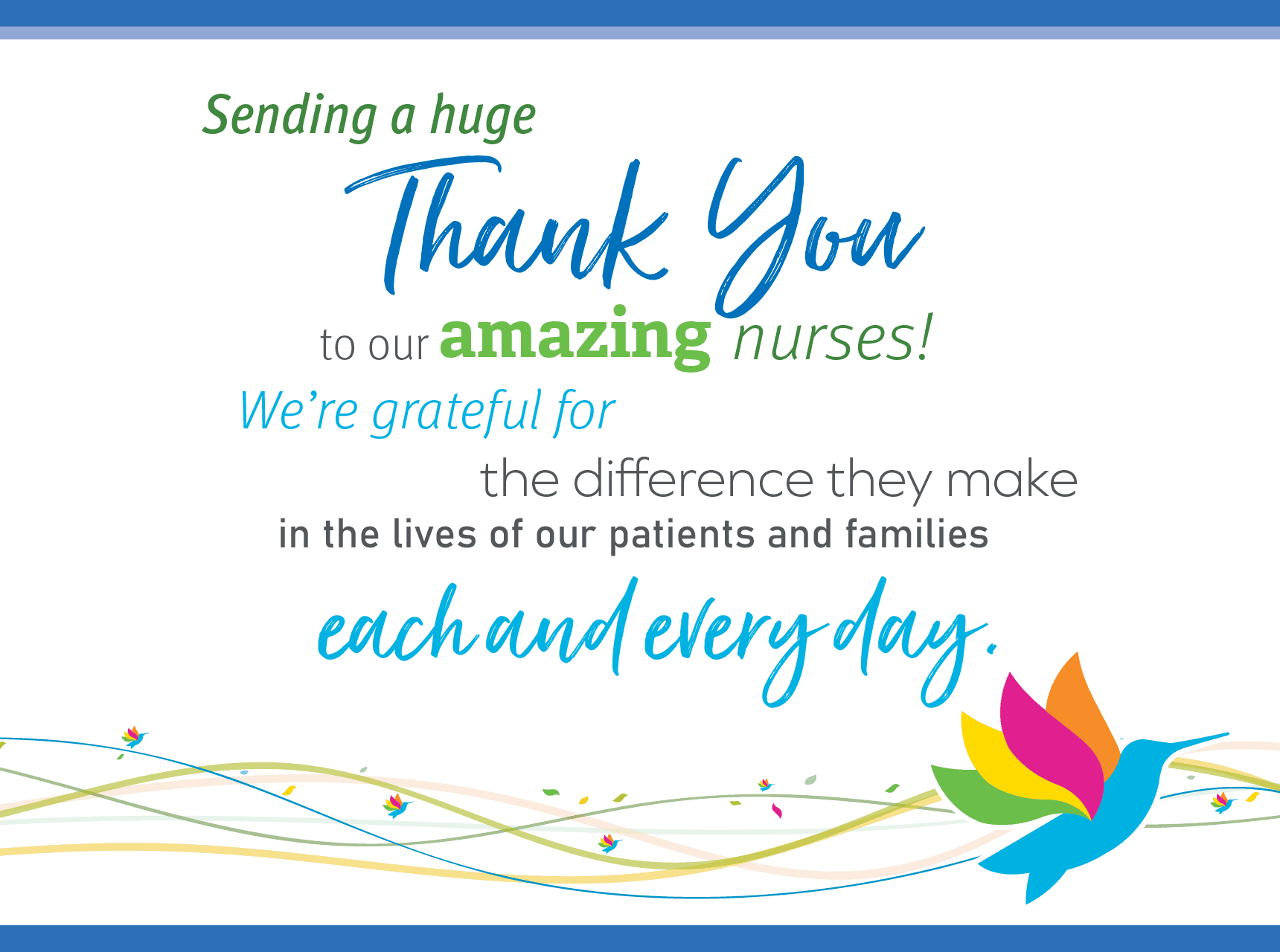 Sending a huge Thank You to our amazing nurses! We're grateful for the difference they make in the lives of our patients and families each and every day. Pure Healthcare.